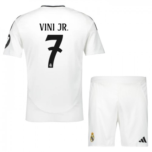Real Madrid Vini JR 7 Fotbollströjor Hemma 2024-25 - Barn Real Madrid Vini JR 7 Fotbollströjor Hemma 2024-25 - Barn